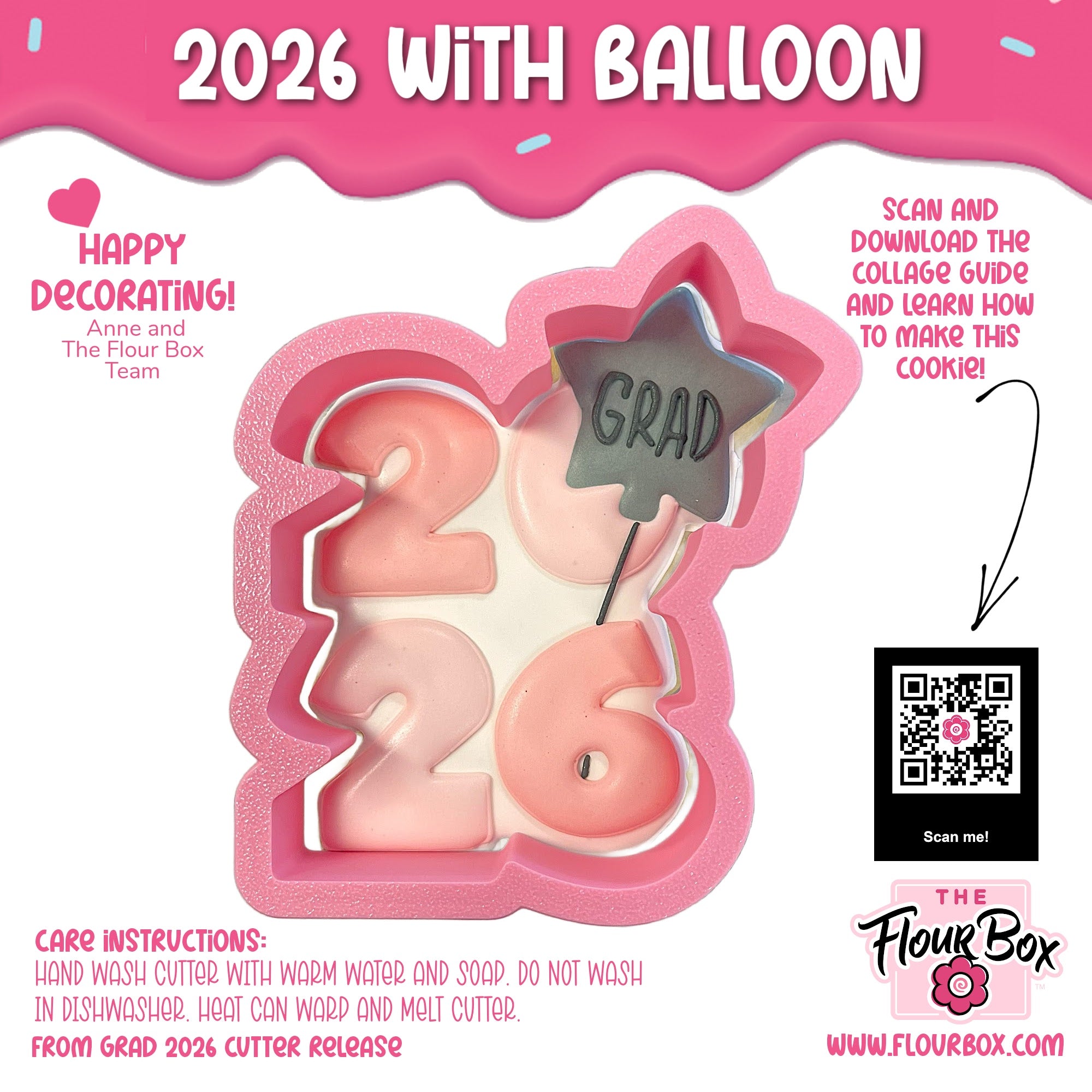 2026 with Balloon Cookie Cutter