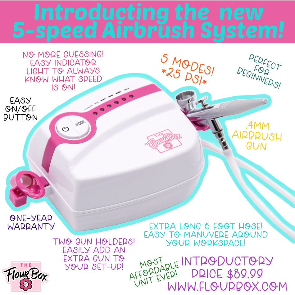 5-Speed Flour Box Airbrush System