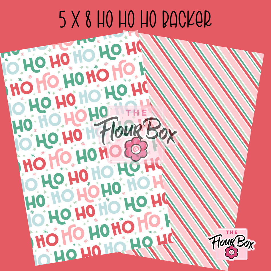 Ho Ho Ho Cookie BOX Backer (NEW SIZE) - 5