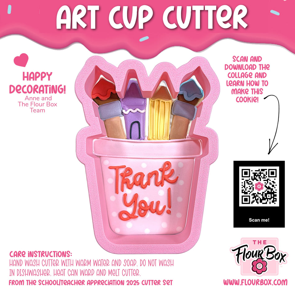 Art Cup Cookie Cutter