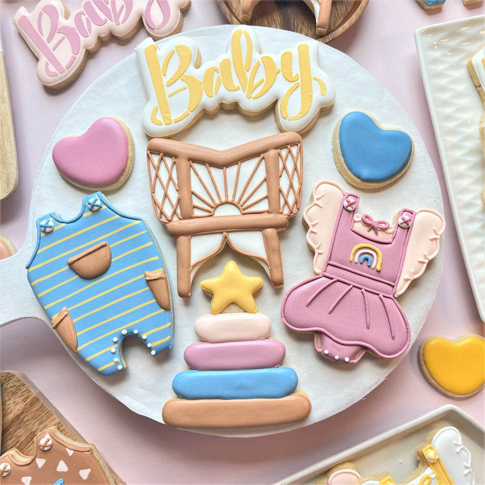 Boho Baby Online Cookie Decorating Class Recording with Optional Kit