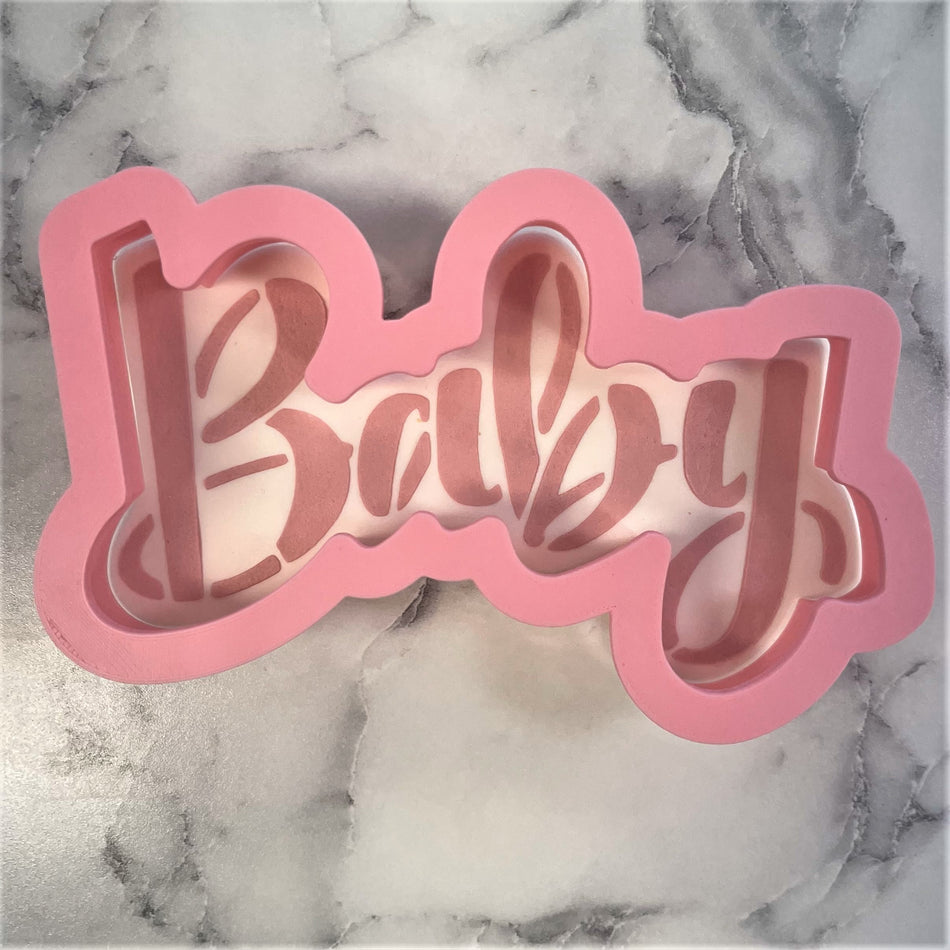 Baby Cookie Cutter and Stencil SET