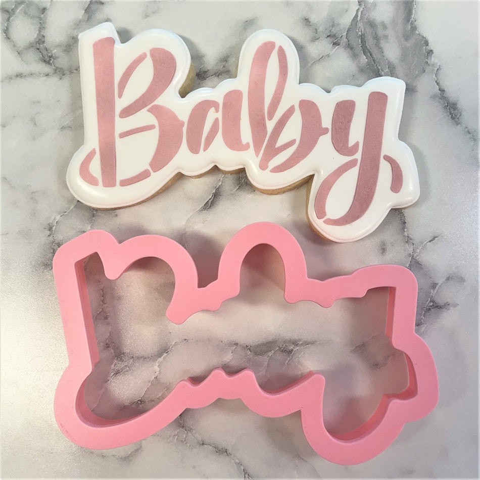 Baby Cookie Cutter and Stencil SET
