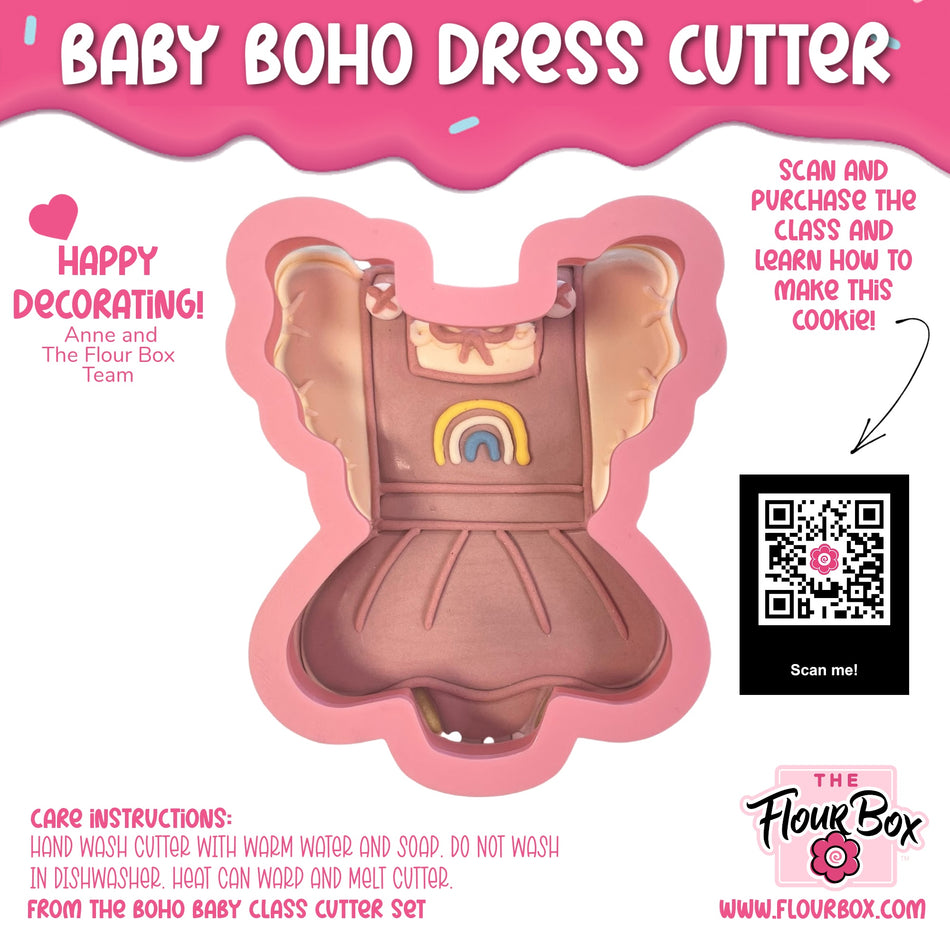 Baby Boho Dress Cookie Cutter