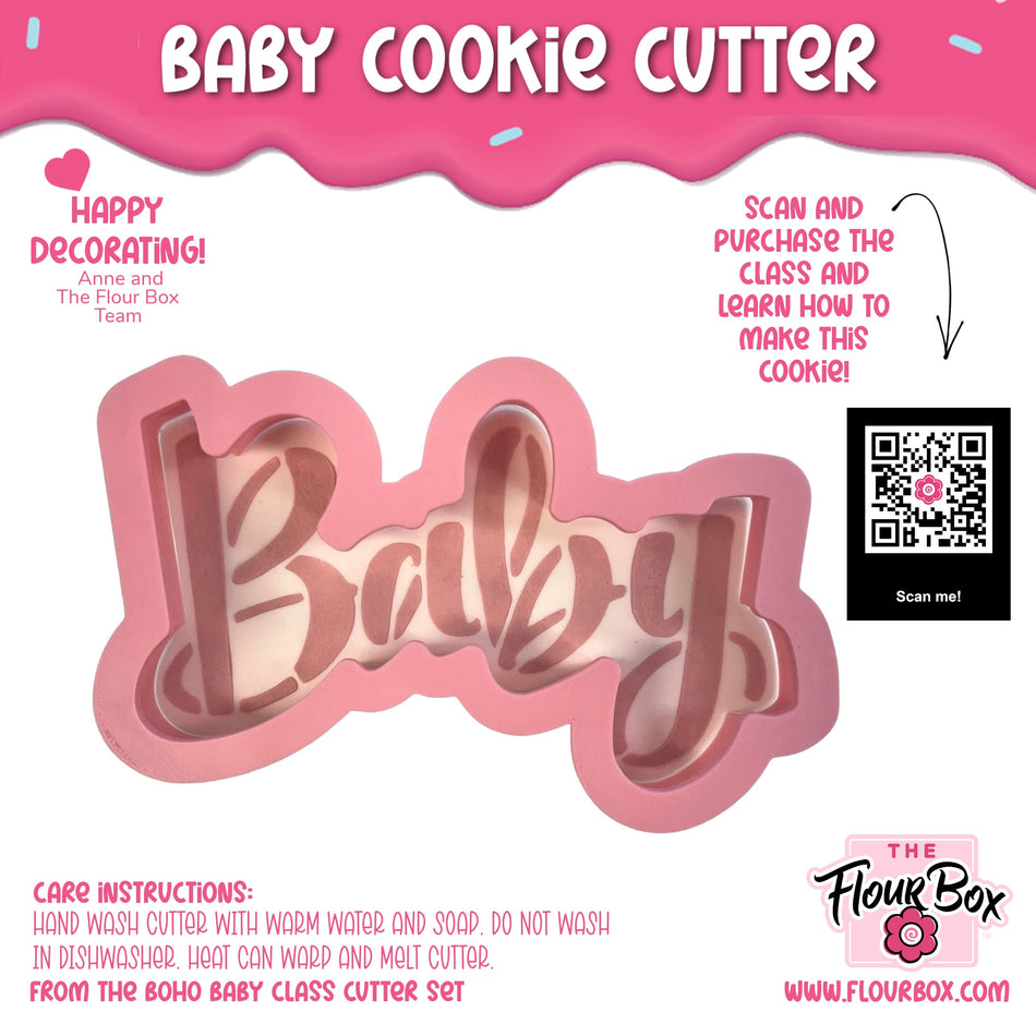 Baby Cookie Cutter and Stencil SET