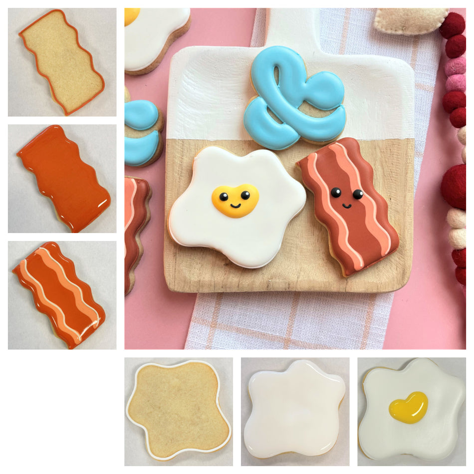 Bacon and Eggs Cookie Cutter BUNDLE (Regular Size)