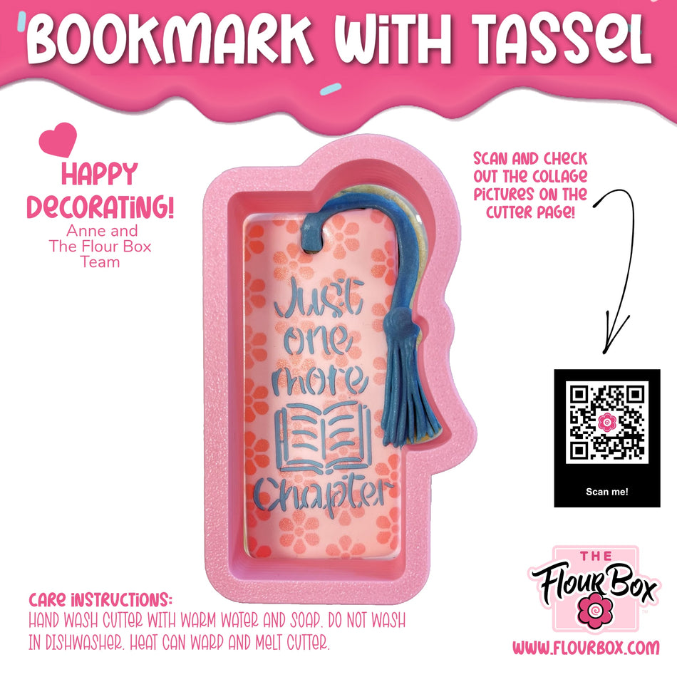 Bookmark with Tassel Cookie Cutter
