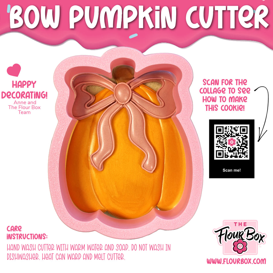 Bow Pumpkin Cookie Cutter