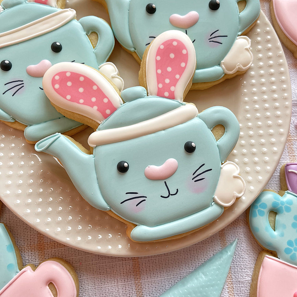 Bunny Tea Party Cookie Cutter BUNDLE (4 cutters)