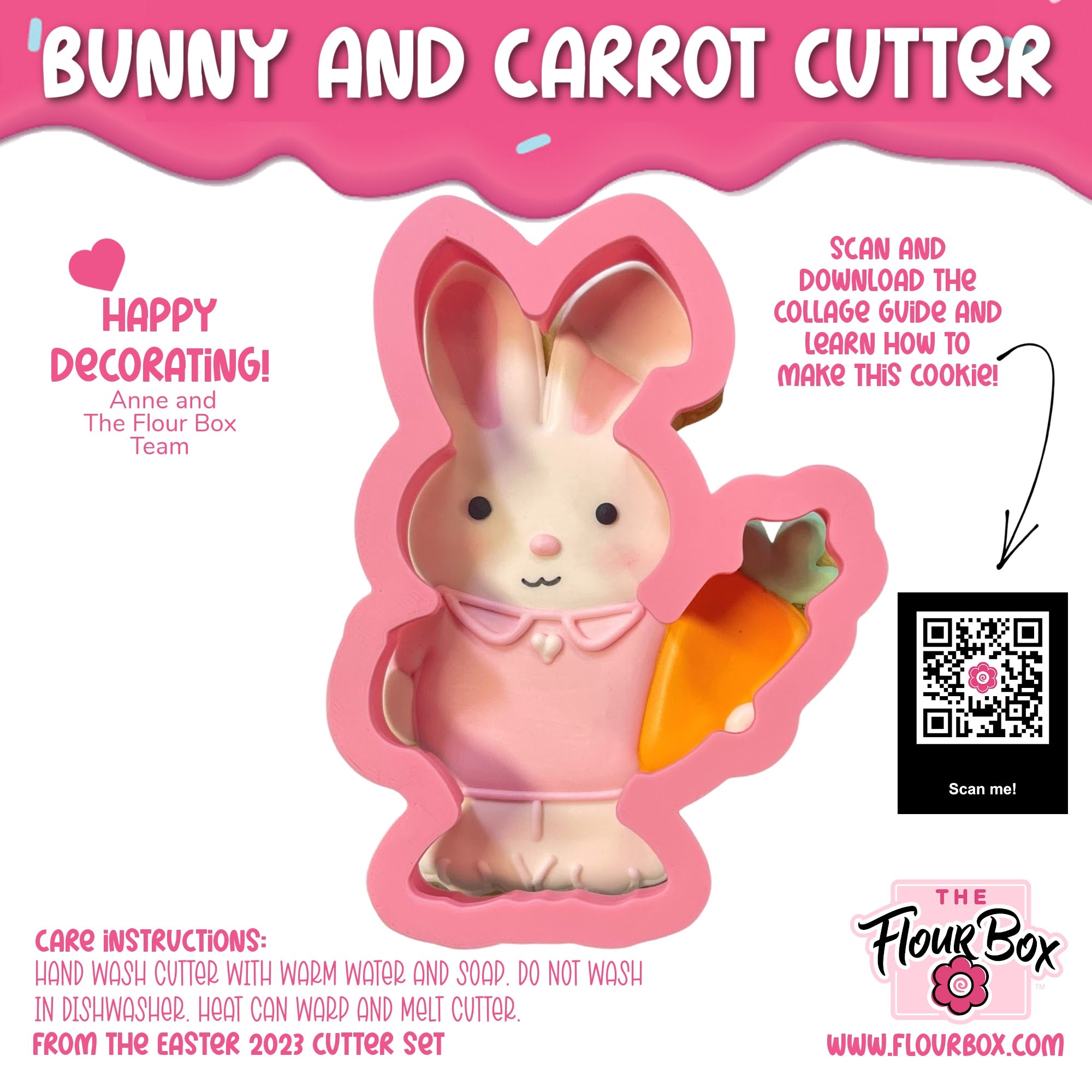 Bunny and Carrot Cookie Cutter – The Flour Box
