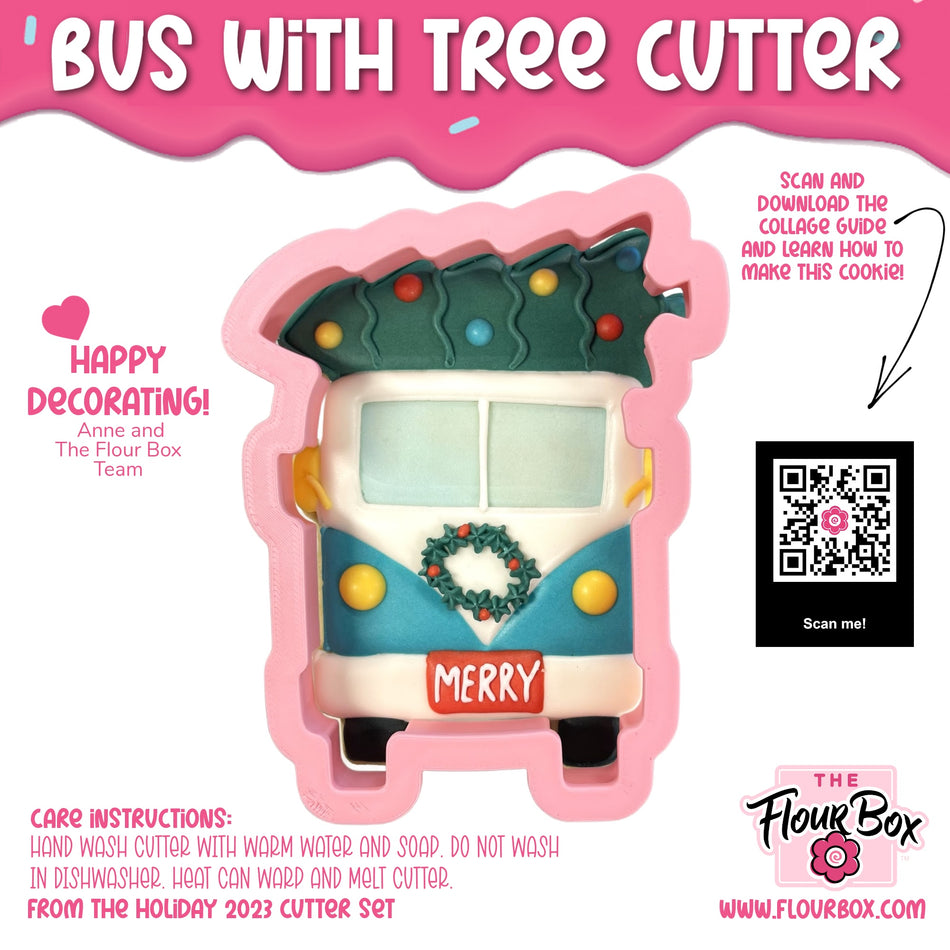 Bus with Tree Cookie Cutter
