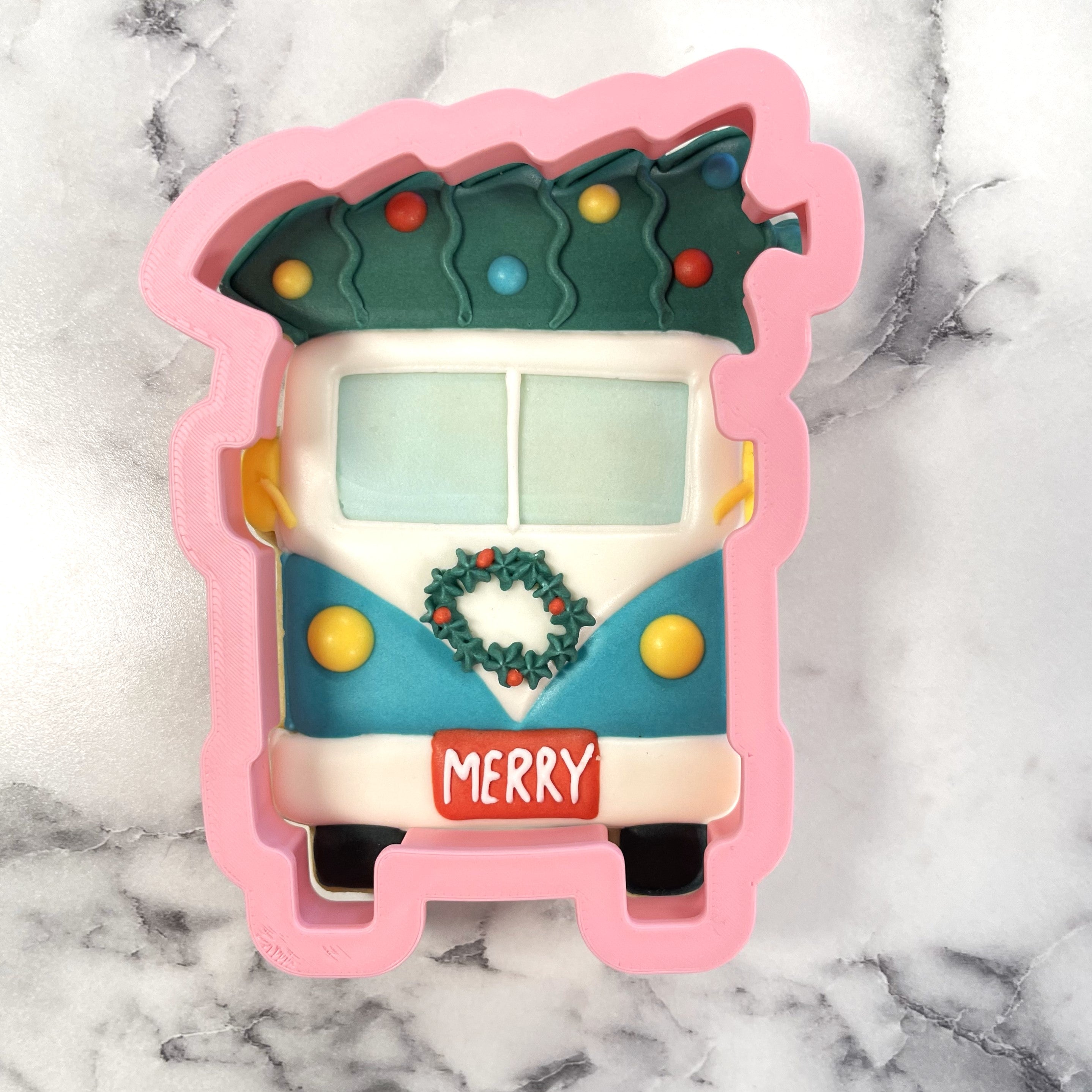Bus with Tree Cookie Cutter