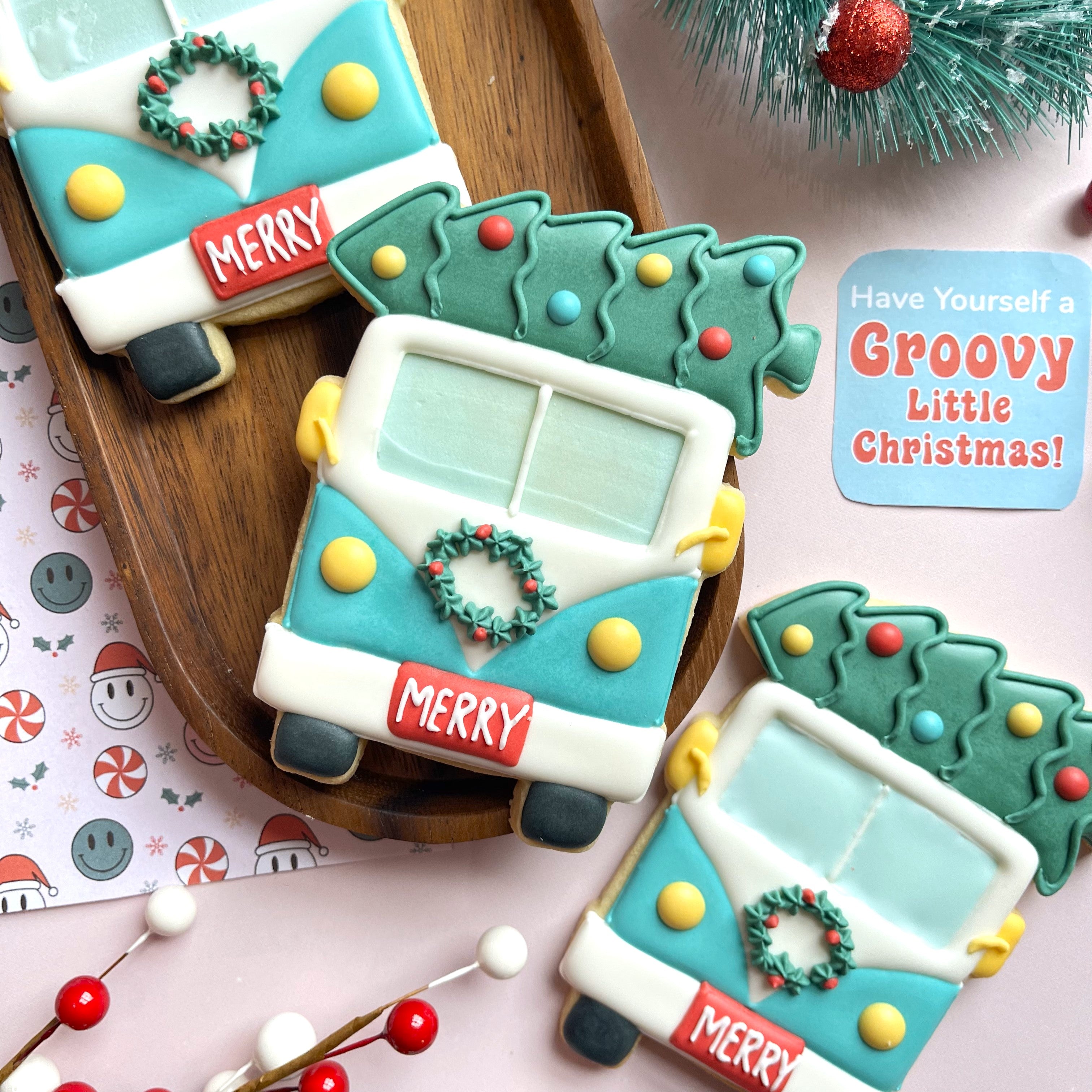 Bus with Tree Cookie Cutter