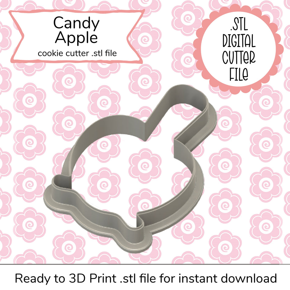 Candy Apple STL Cutter File (digital file)