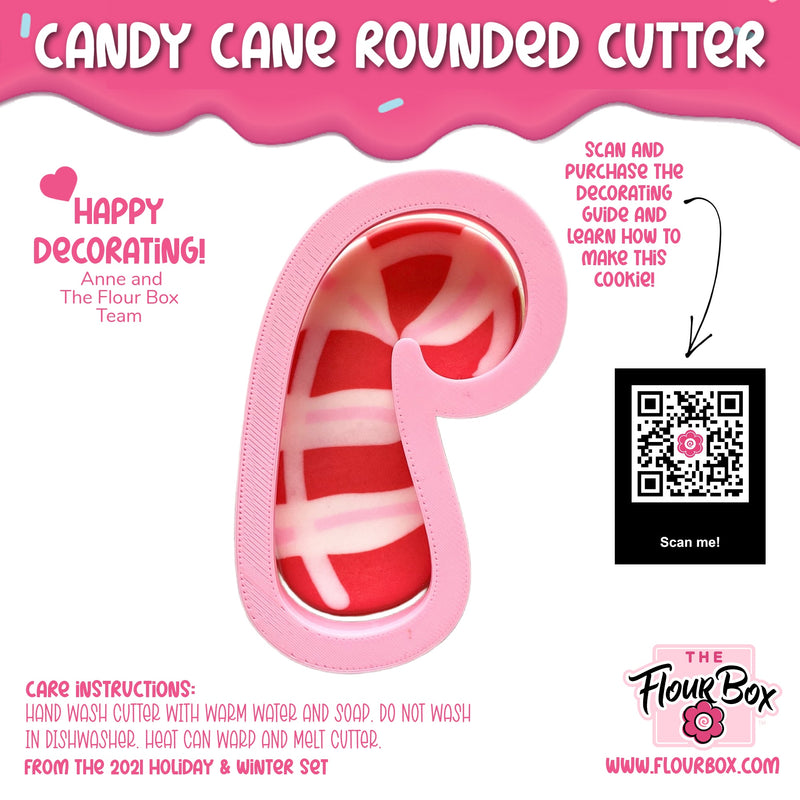 Candy Cane Rounded Cookie Cutter