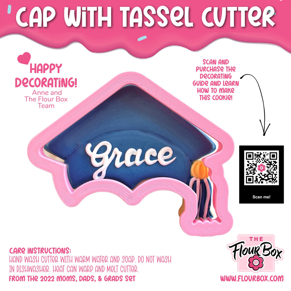 Cap with Tassel Cookie Cutter
