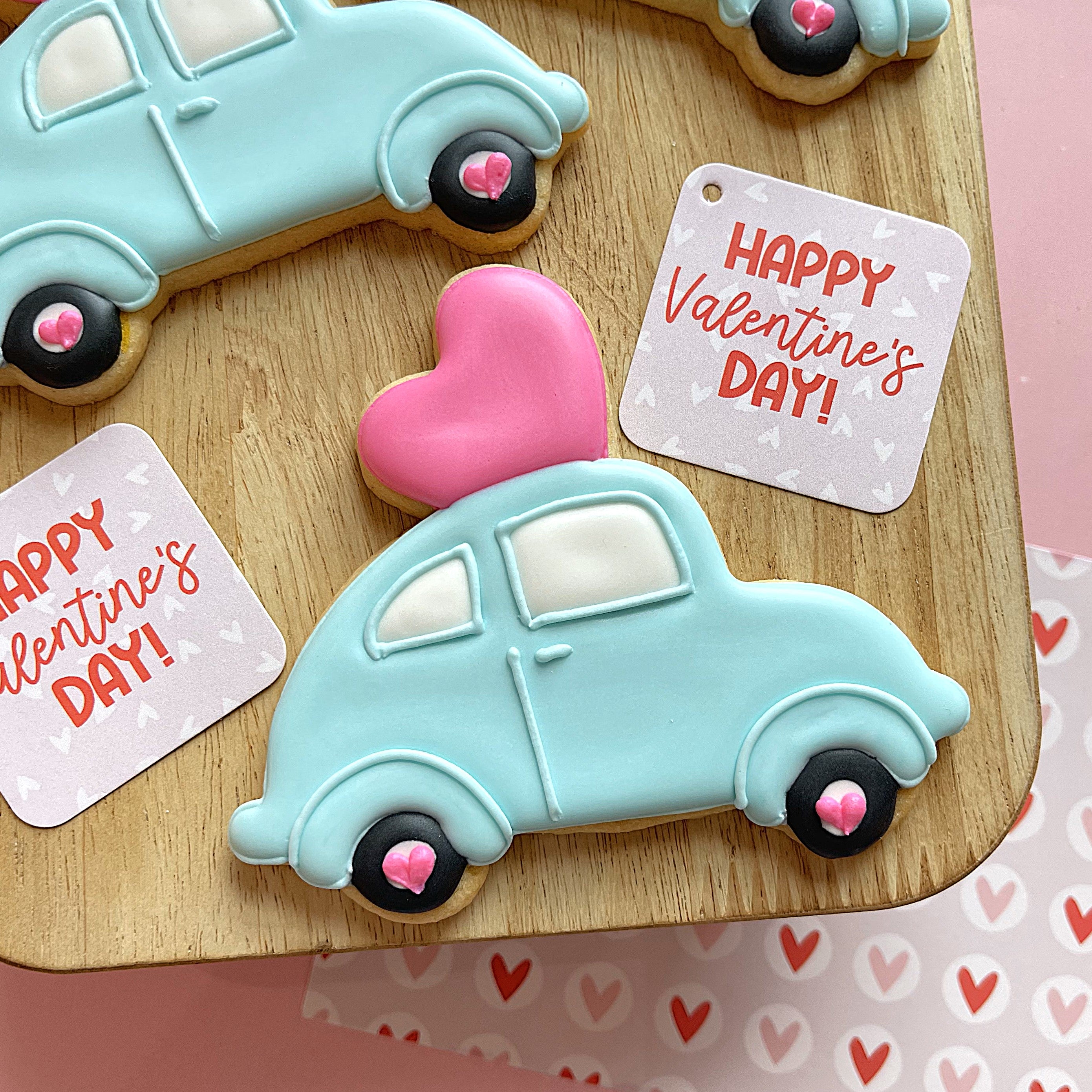 Car with Heart Cookie Cutter