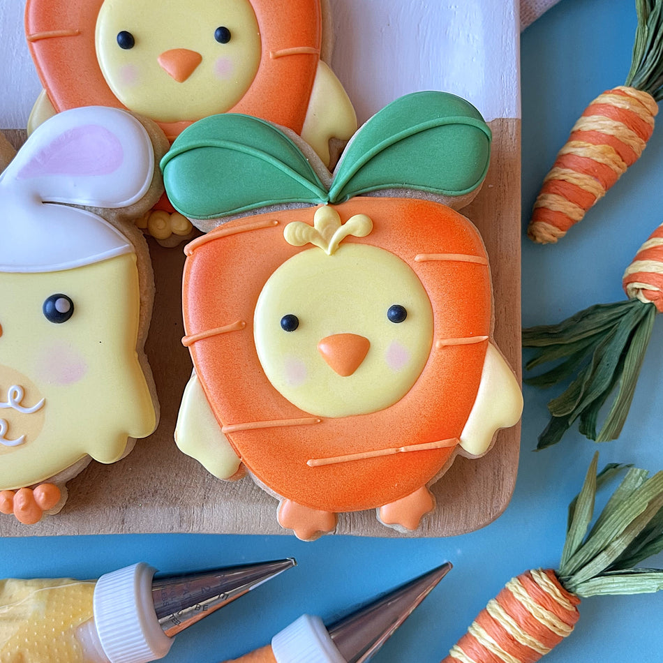 Chick in Carrot Costume Cookie Cutter