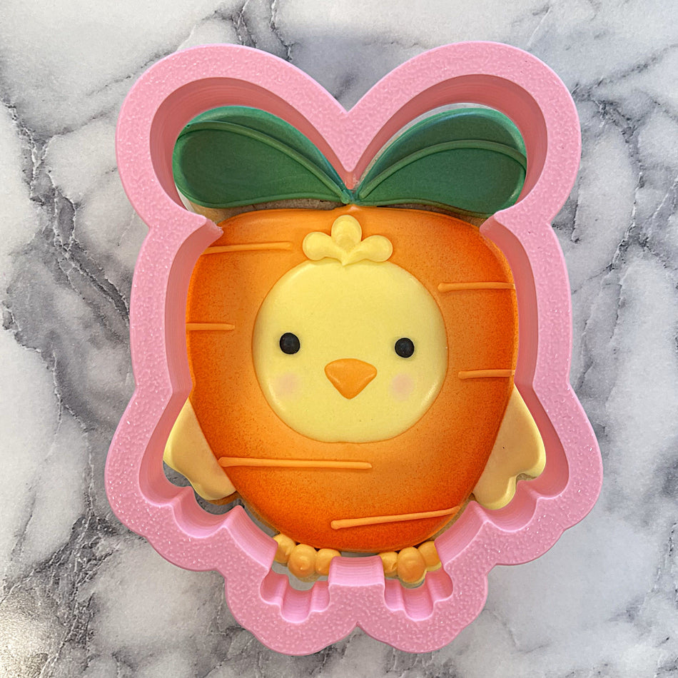 Chick in Carrot Costume Cookie Cutter