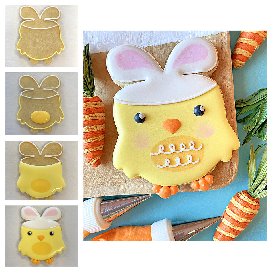 Chick in Carrot Costume Cookie Cutter