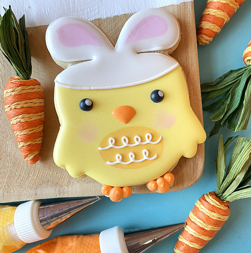 Chick in Carrot Costume Cookie Cutter