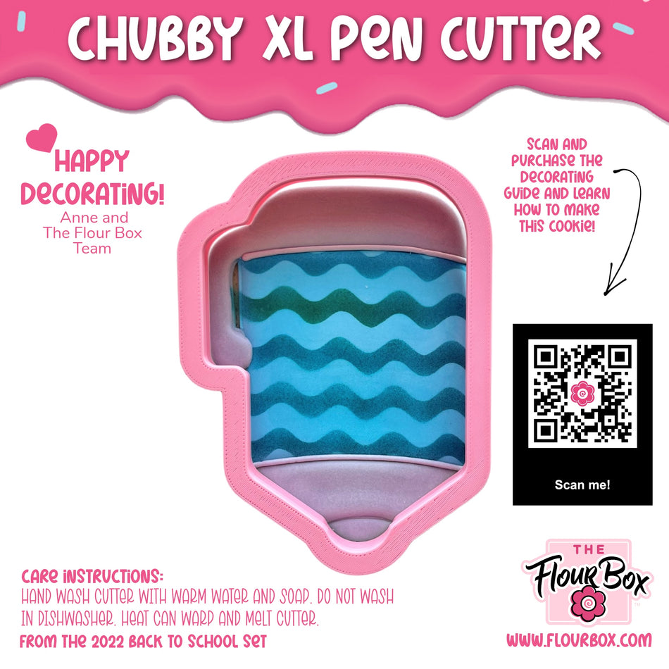 Chubby XL Pen Cookie Cutter
