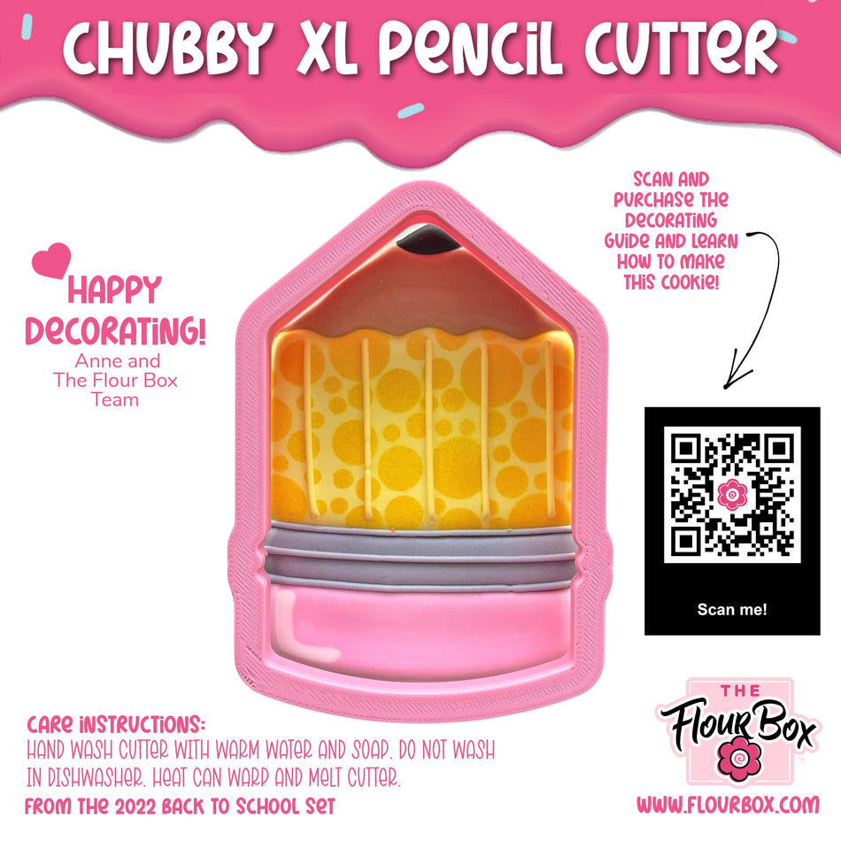 Chubby XL Pencil Cookie Cutter