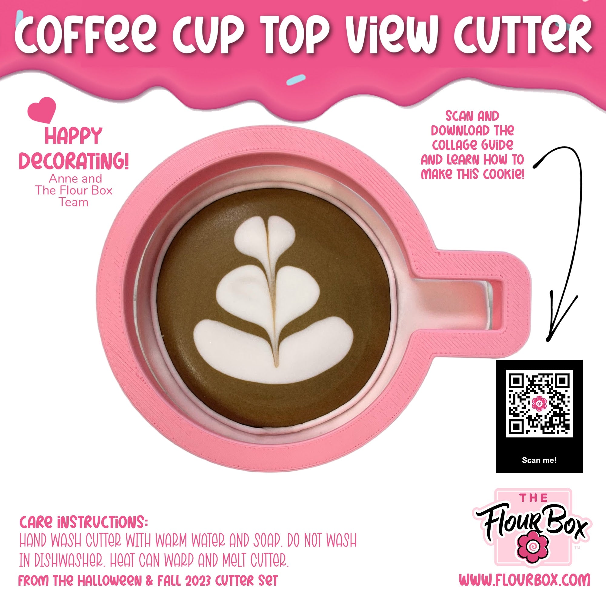 Coffee Cup Top View Cookie Cutter – The Flour Box