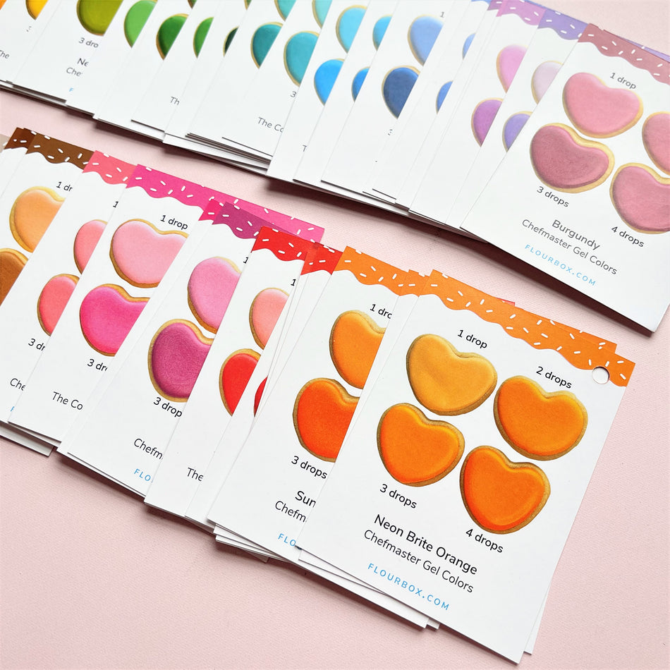 Flour Box Icing Color Cards Deck
