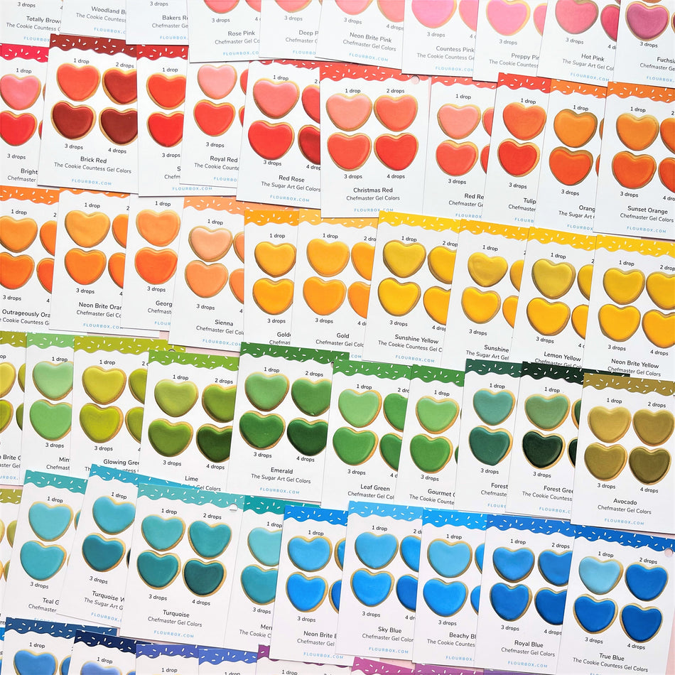 Flour Box Icing Color Cards Deck