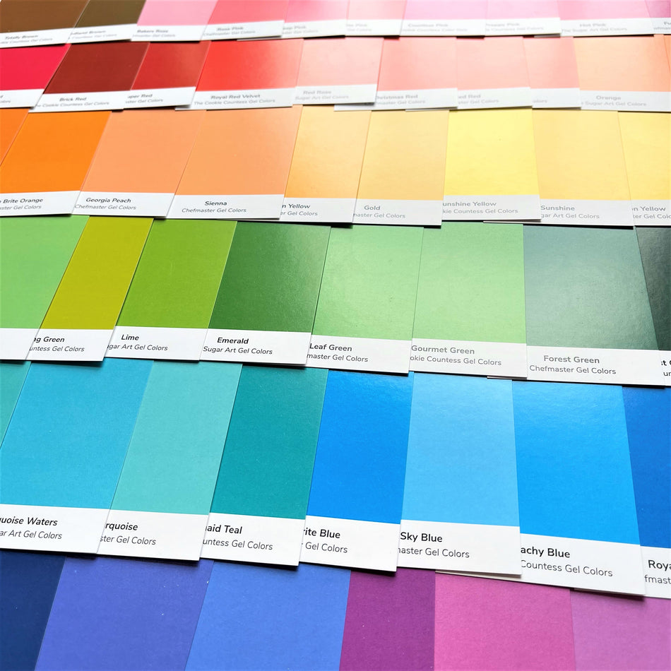 Flour Box Icing Color Cards Deck