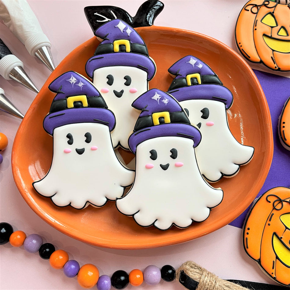 Comic Halloween Cookie Cutter with Stencil Bundle