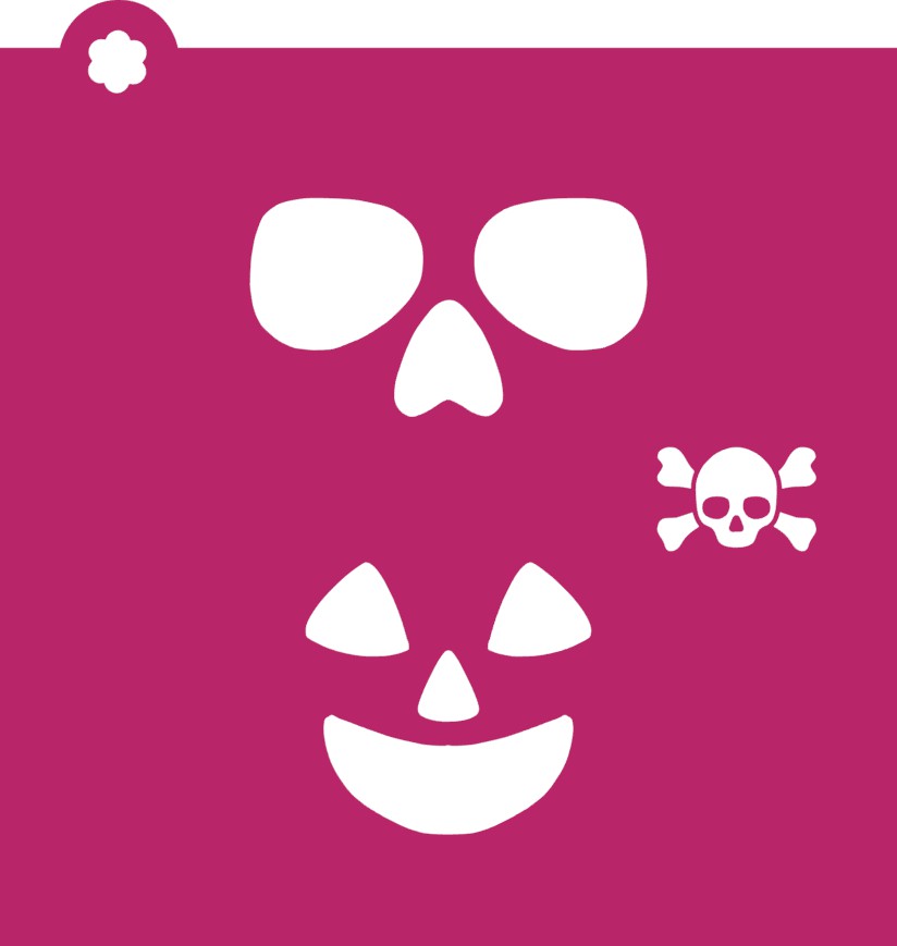 Comic Halloween Stencil