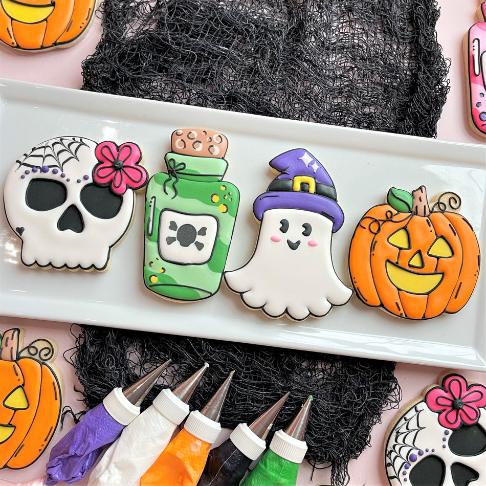 Comic Skull Girl Cookie Cutter