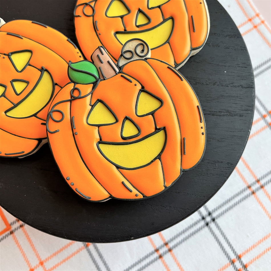 Comic Halloween Cookie Cutter with Stencil Bundle