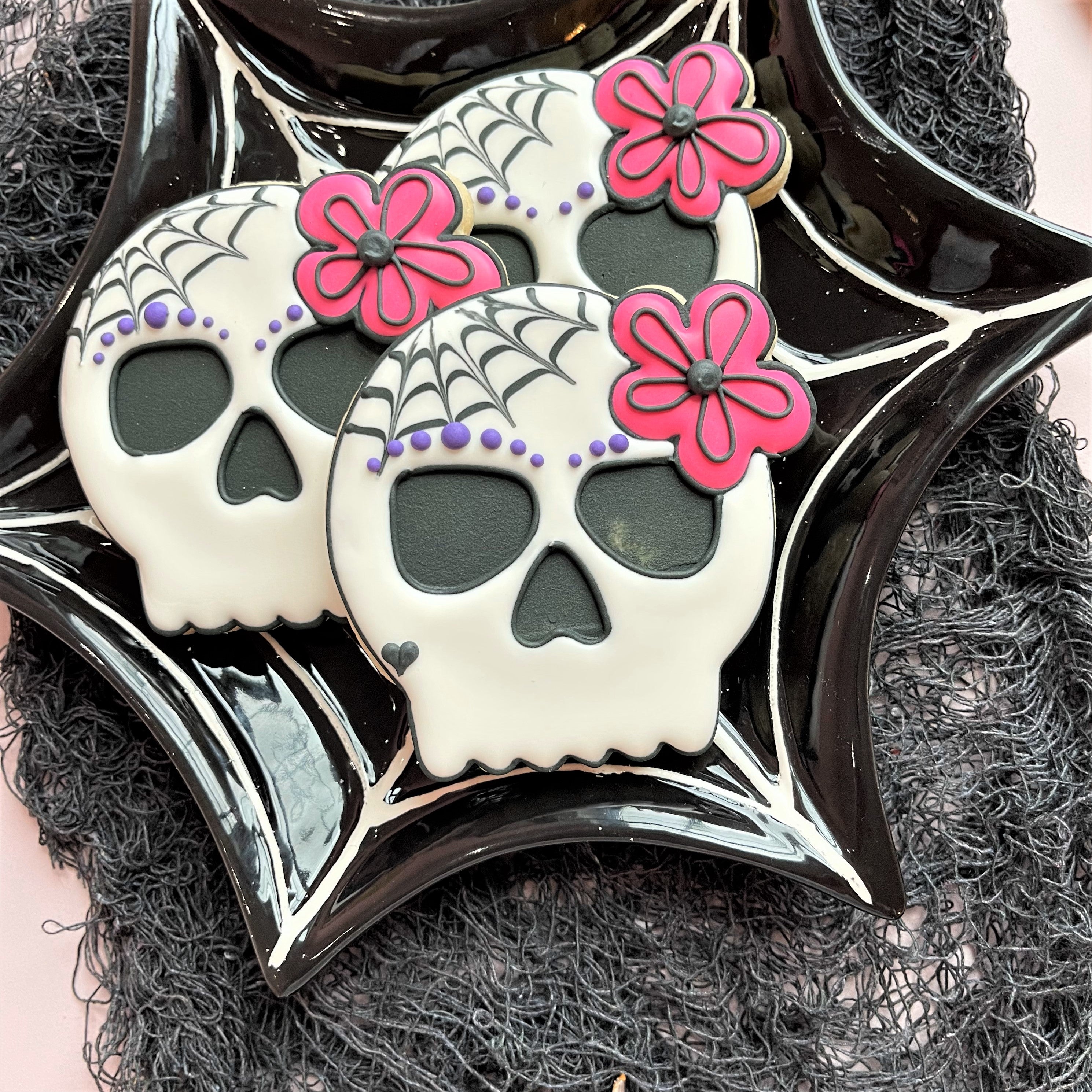 Comic Skull Girl Cookie Cutter – The Flour Box