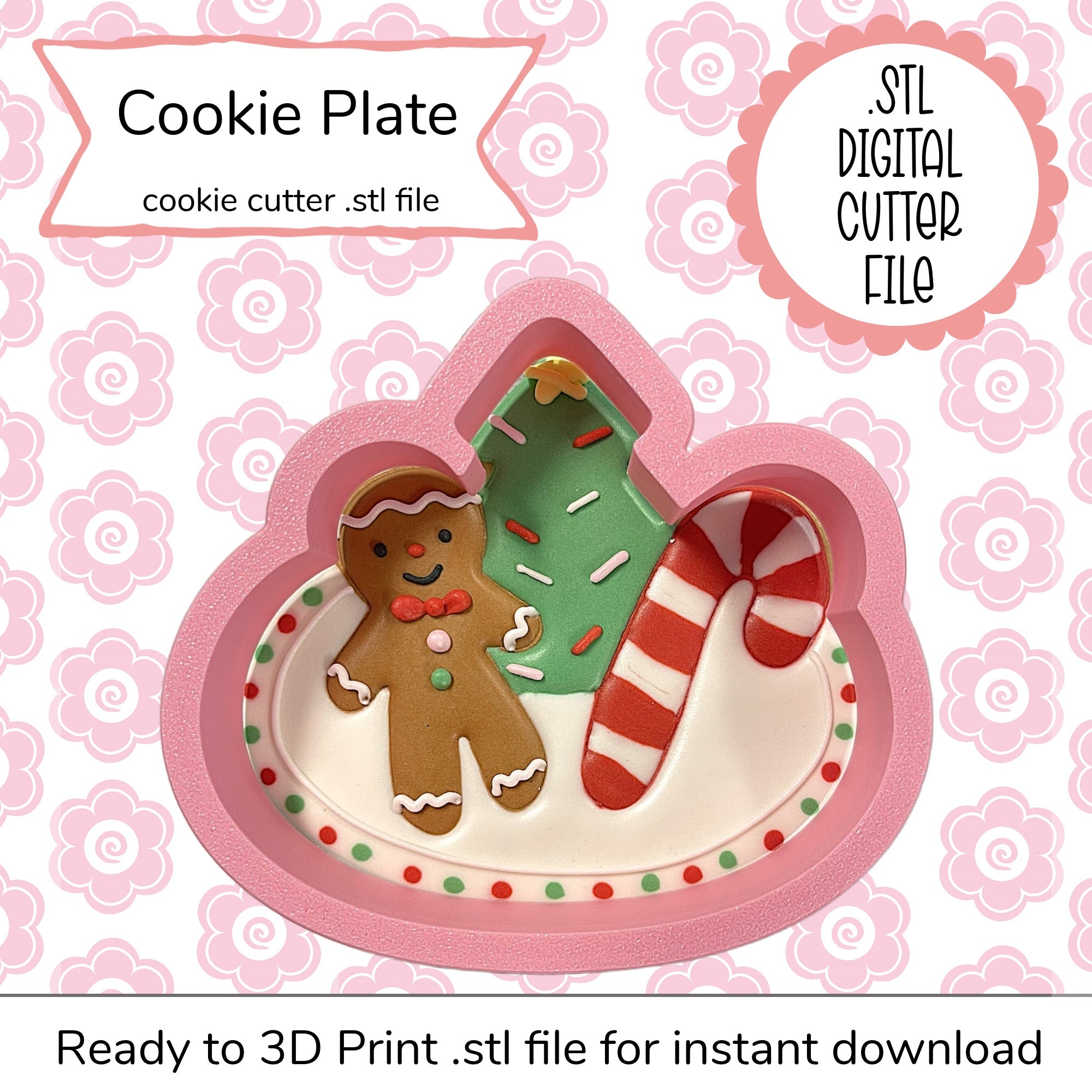 Cookie Plate Cutter STL File (digital file)