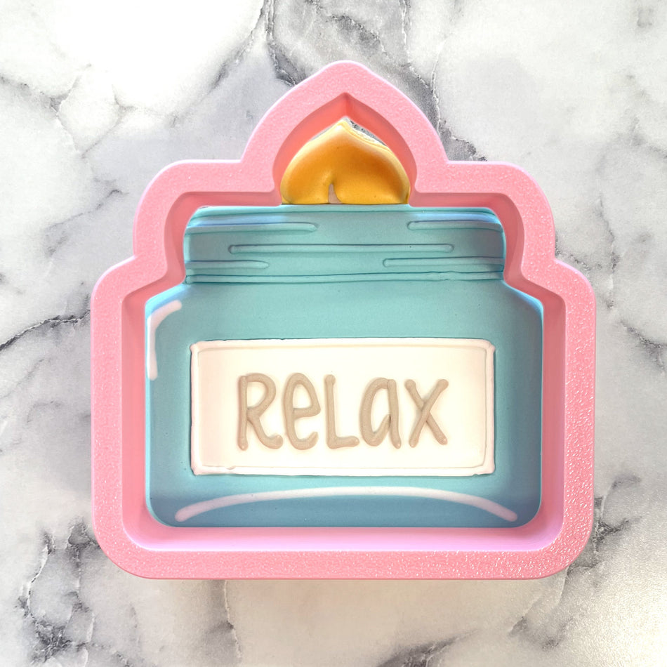 Cozy Jar Candle Cookie Cutter