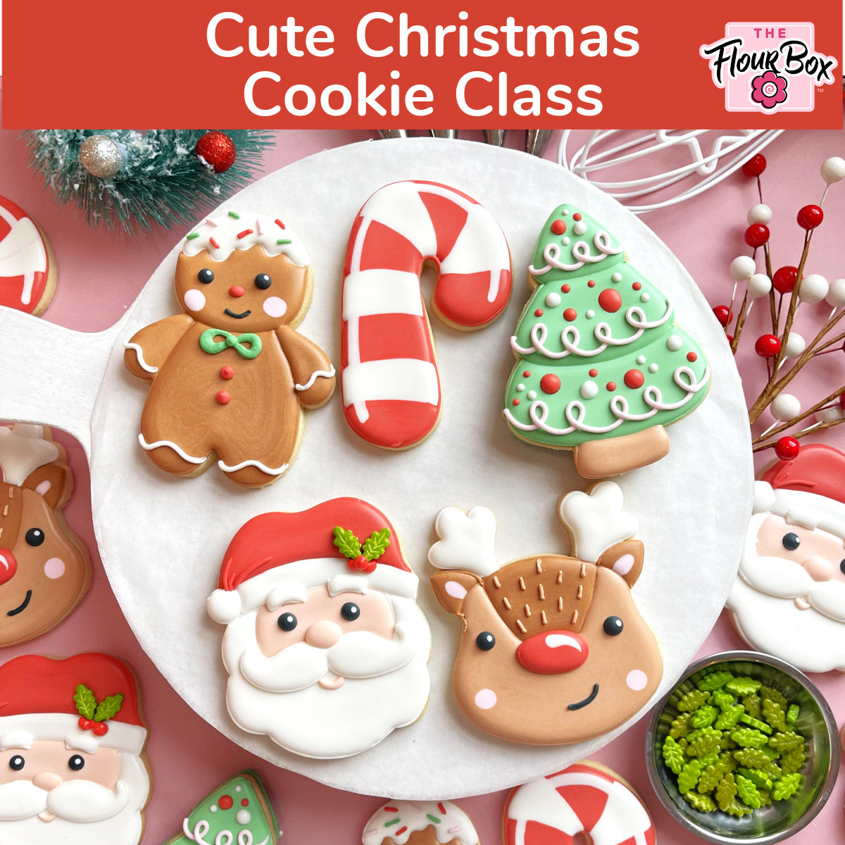 Cute Christmas Online Decorating Class RECORDING