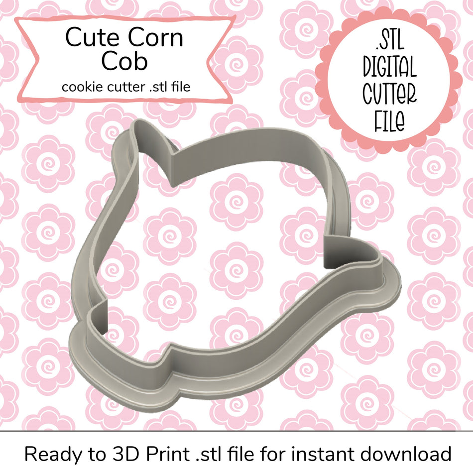 Cute Corn Cob Cutter STL File (digital file)