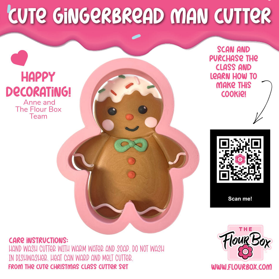 Cute Gingerbread Man Cookie Cutter