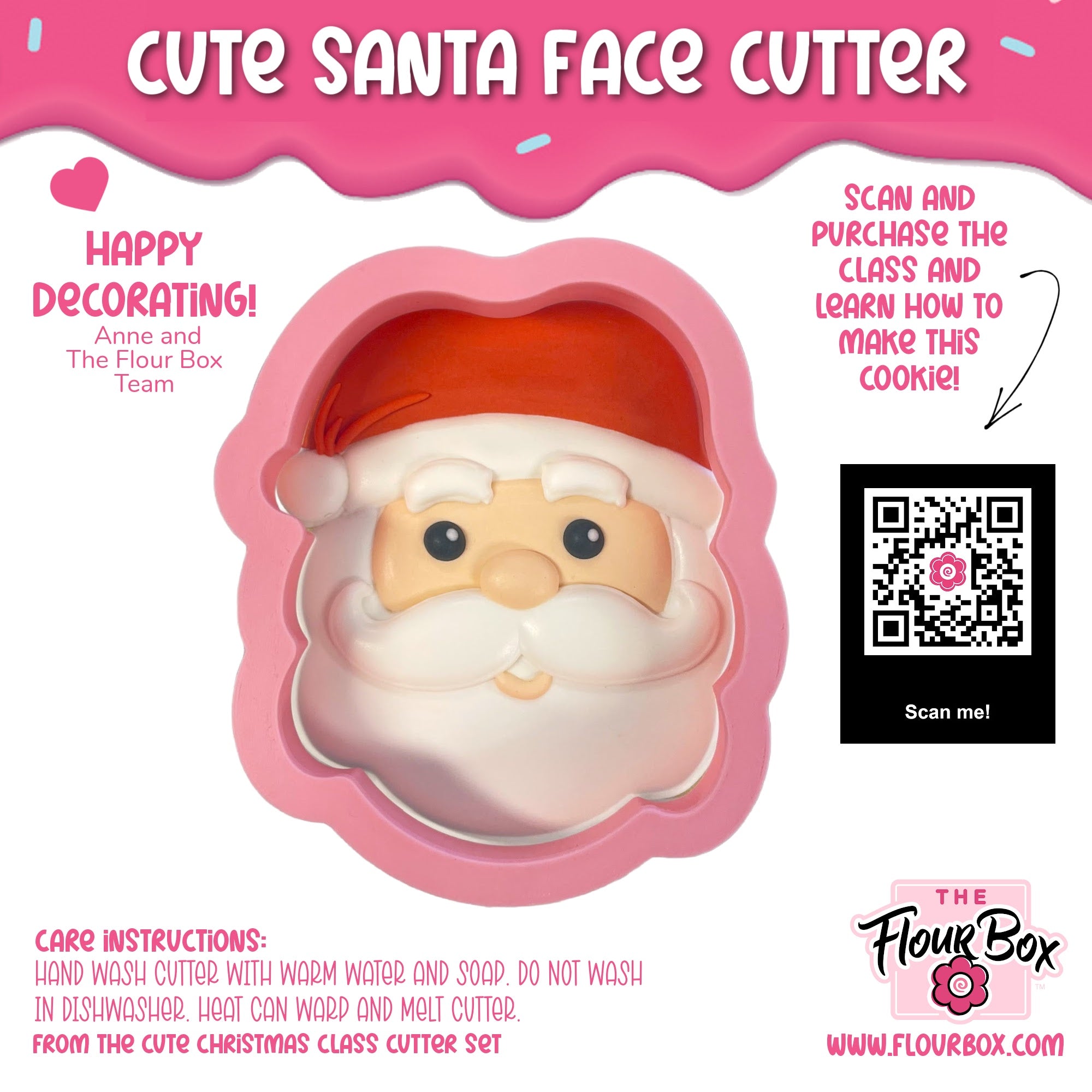 Cute Santa Face Cookie Cutter