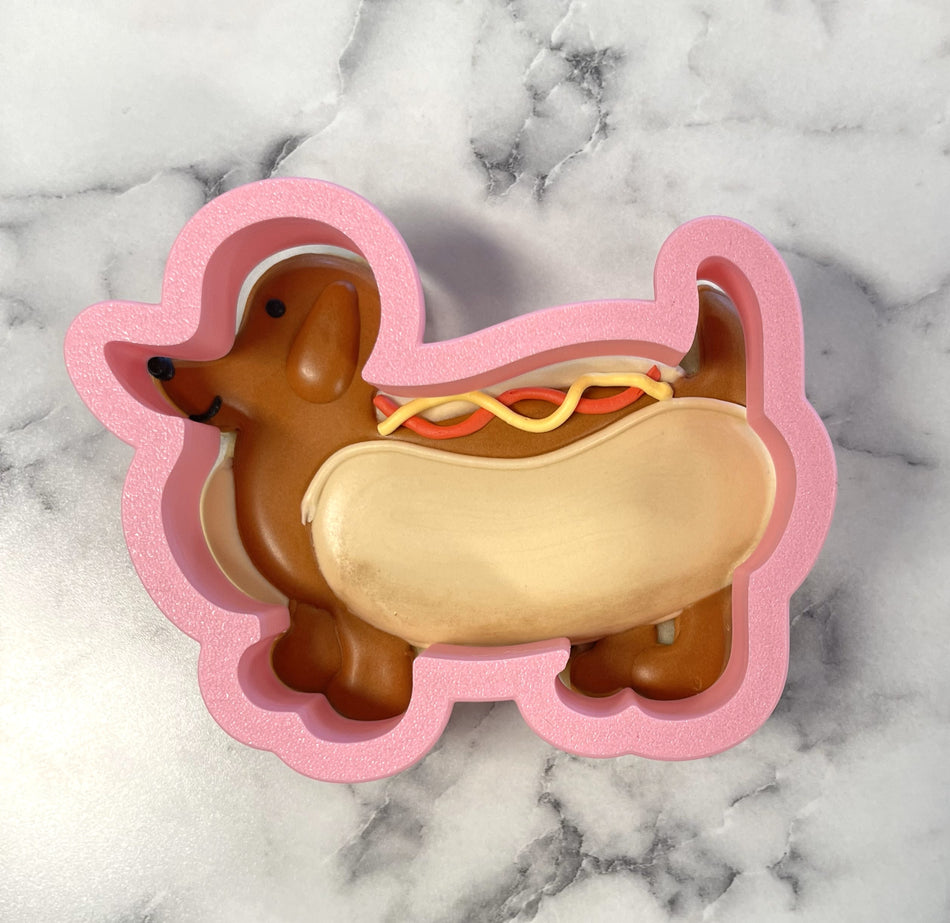Dachshund in Hot Dog Costume Cookie Cutter