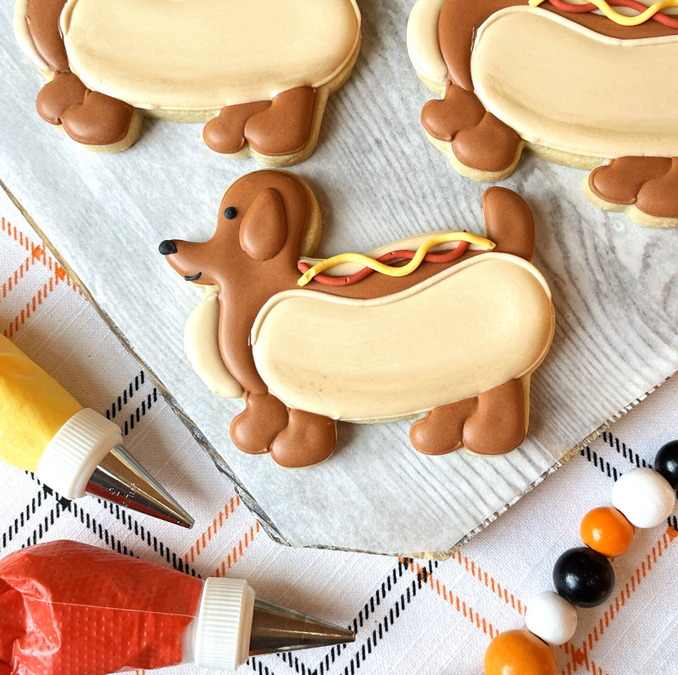 Dachshund in Hot Dog Costume Cookie Cutter