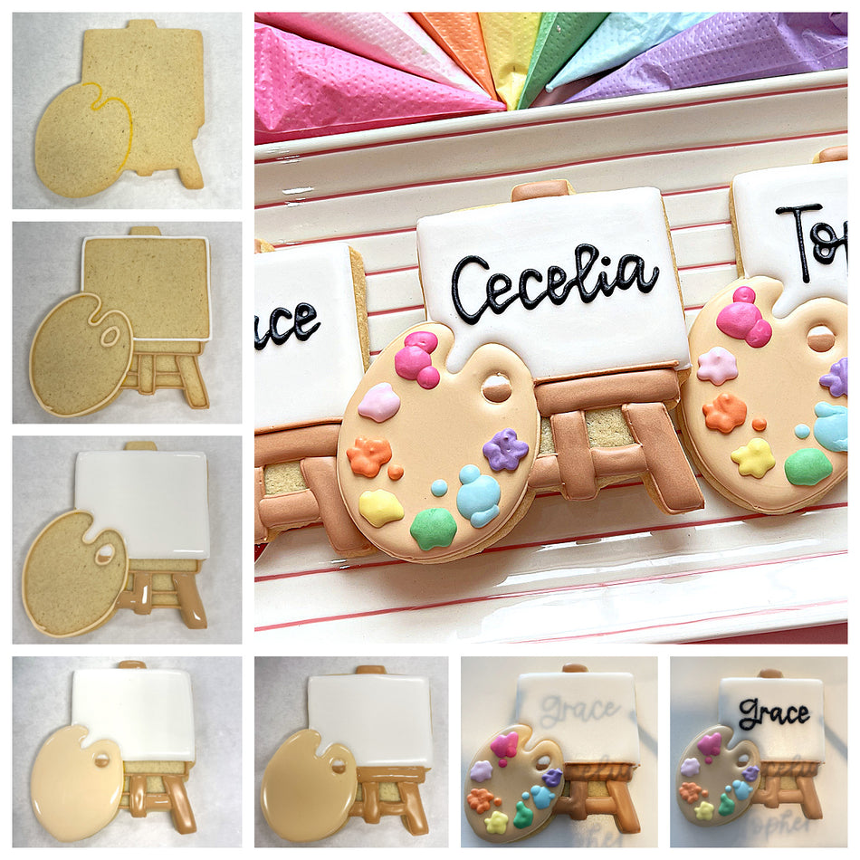 Easel with Palette Cookie Cutter