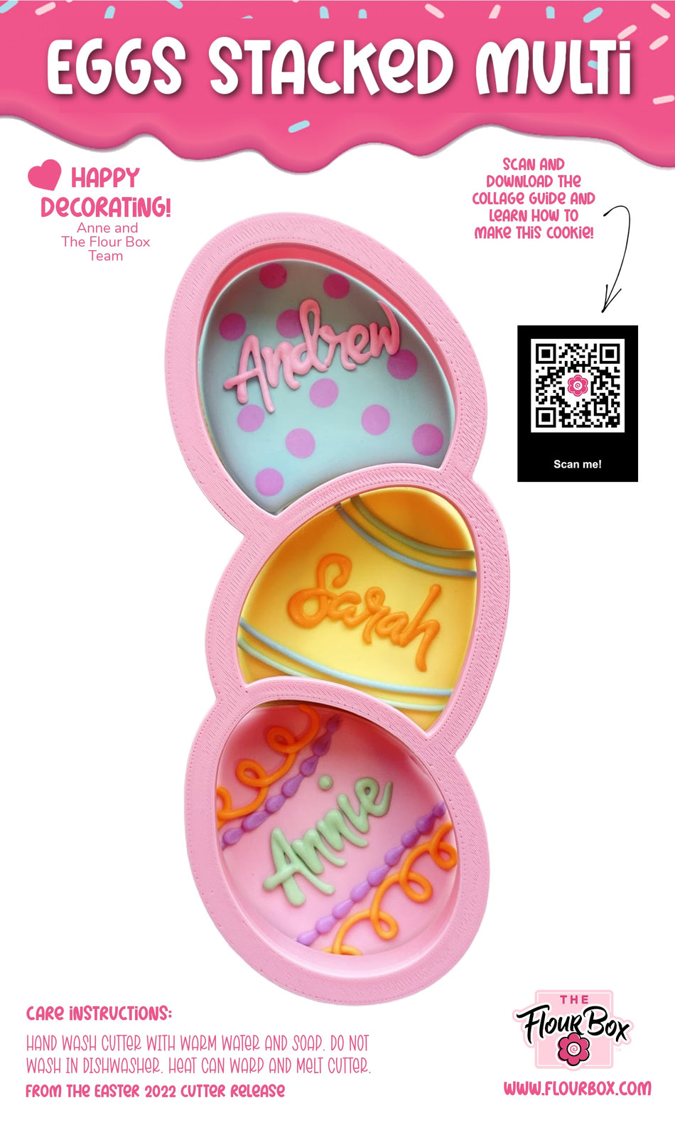 Eggs Stacked 3-in-1 Multi-Cookie Cutter