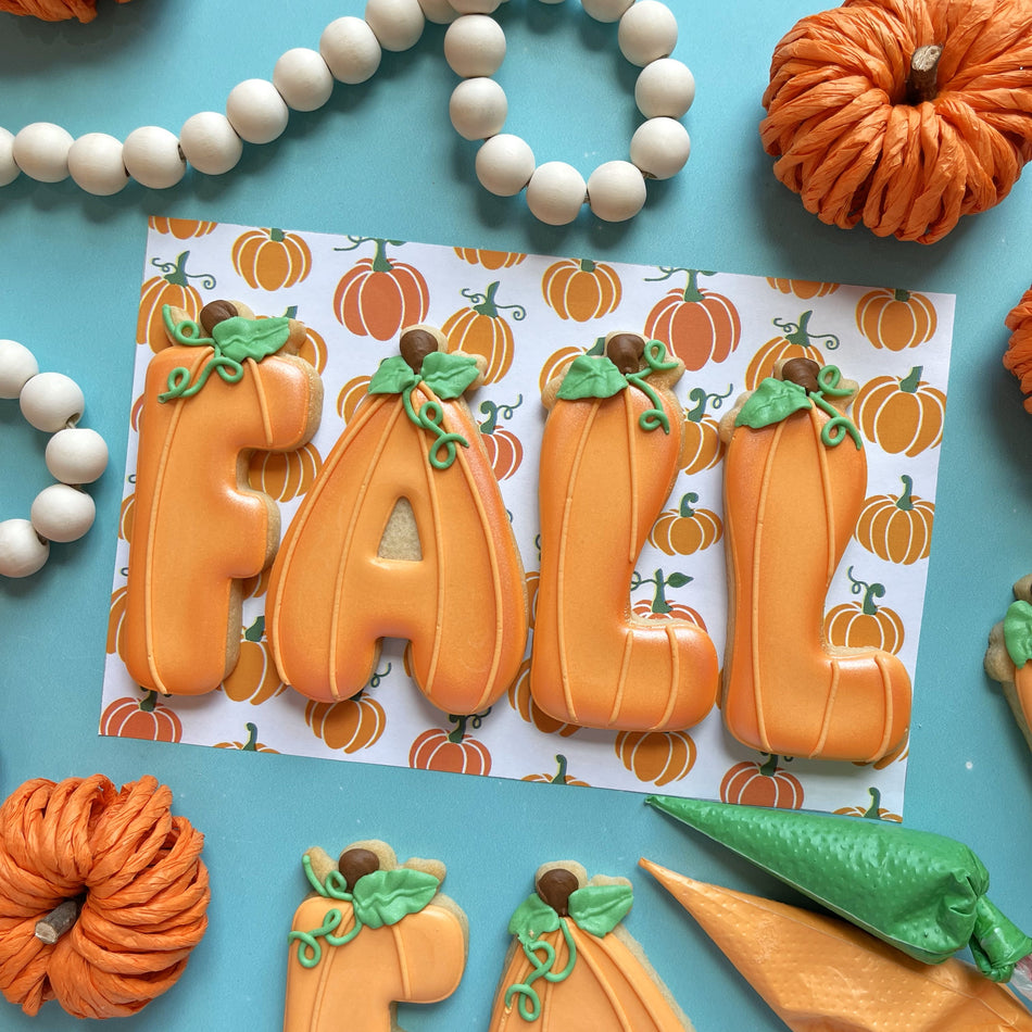 F-A-L-L 3pc Flour Box Club Cookie Cutter Set