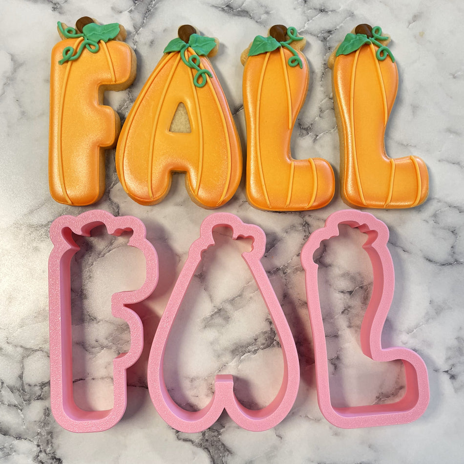 F-A-L-L 3pc Flour Box Club Cookie Cutter Set