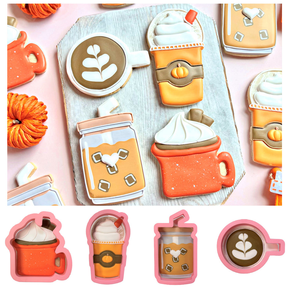 Fall Coffee Date Cookie Cutter Bundle