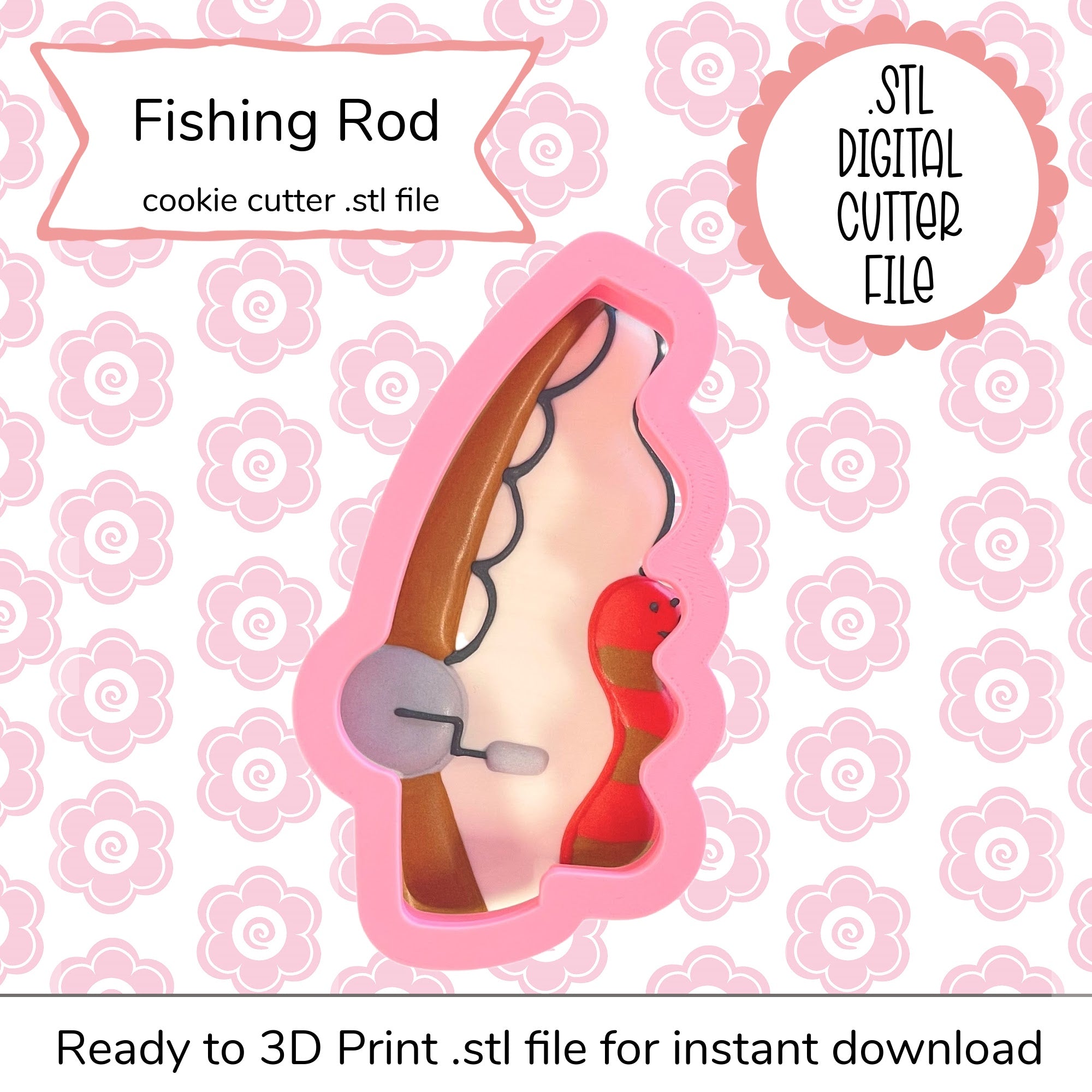 Fishing Rod Cutter STL File (digital file)